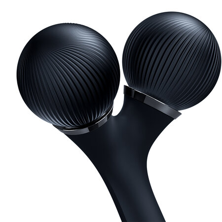 Roller pentru masaj facial si corporal 4 in 1 Black Sonic, 1 bucata, Geske 603458