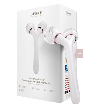 Roller pentru masaj facial si corporal 4 in 1 Starlight Sonic, 1 bucata, Geske