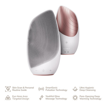 Perie pentru masaj facial 6 in 1 Starlight Thermo Sonic, 1 bucata, Geske 603613