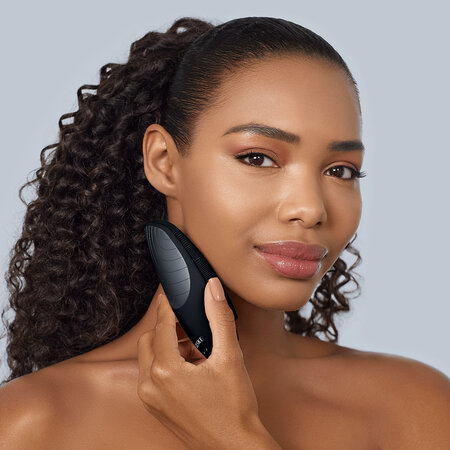 Perie pentru masaj facial 6 in 1 Black Thermo Sonic, 1 bucata, Geske 603632