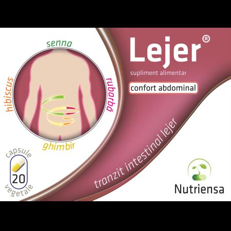 Lejer, 20 capsule vegetale, Antibiotice SA 706155