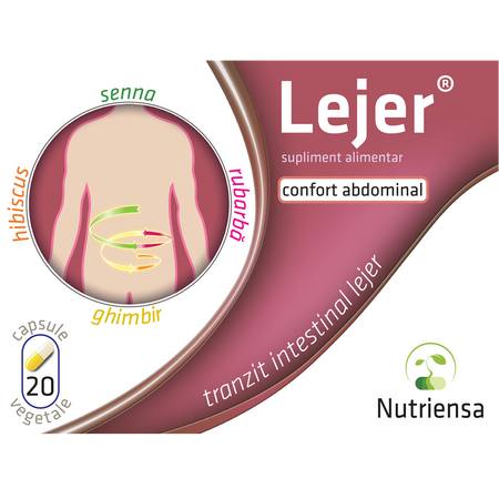 Lejer, 20 capsule vegetale, Antibiotice SA 706155
