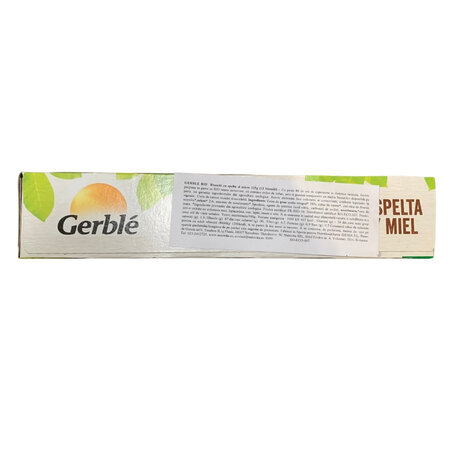 Biscuiti eco cu spelta si miere, 132 g, Gerble 603662