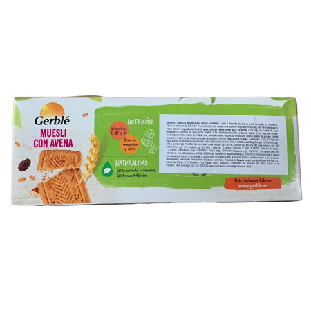 Biscuiti cu musli si ovaz, 290 g, Gerble 603676