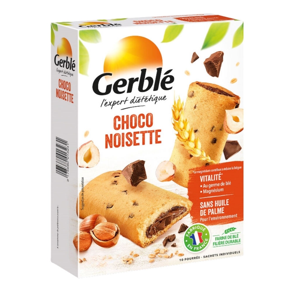 Biscuiti umpluti cu ciocolata, 200 g, Gerble