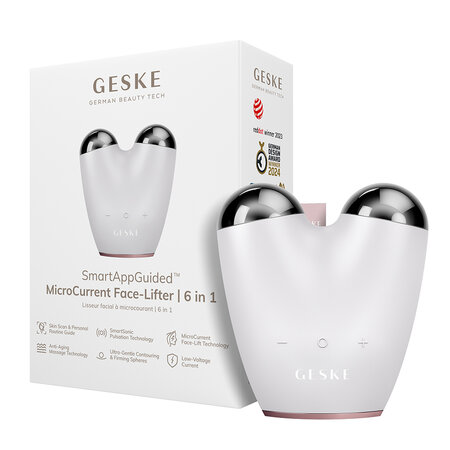 Dispozitiv pentru masaj facial 6 in 1 Starlight Face-Lifter MicroCurrent, 1 bucata, Geske