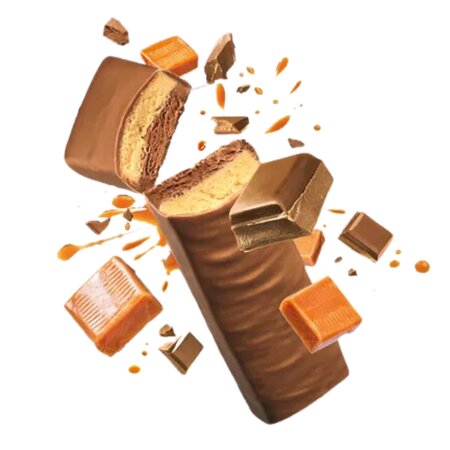 Batoane proteice de ciocolata cu lapte si caramel sarat, 62 g, Gerlinea 619661