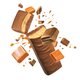 Batoane proteice de ciocolata cu lapte si caramel sarat, 62 g, Gerlinea 619661