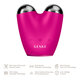 Dispozitiv pentru masaj facial 6 in 1 Magenta Face-Lifter MicroCurrent, 1 bucata, Geske 603725