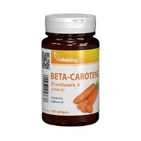 Beta-caroten, 25000 UI, 100 capsule, Vitaking