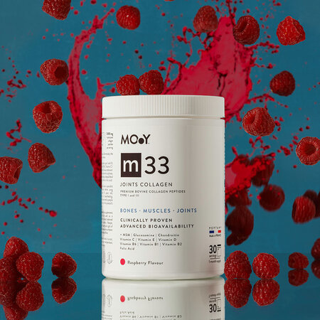 Colagen bovin articulatii, aroma zmeura m33, 390 g, Molecules Of Youth 606616