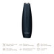 Dispozitiv pentru masaj facial 6 in 1 Black Face-Lift Pen MicroCurrent, 1 bucata, Geske 603774