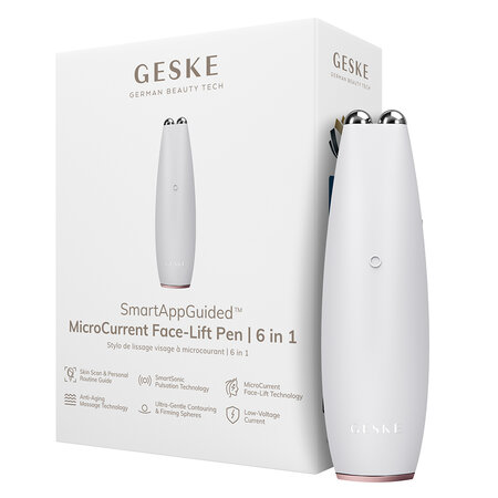 Dispozitiv pentru masaj facial 6 in 1 Starlight Face-Lift Pen MicroCurrent, 1 bucata, Geske