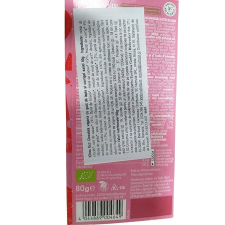 Ciocolata vegana eco Milk-Like Salty Pretzel, 80 g, Ichoc 603808