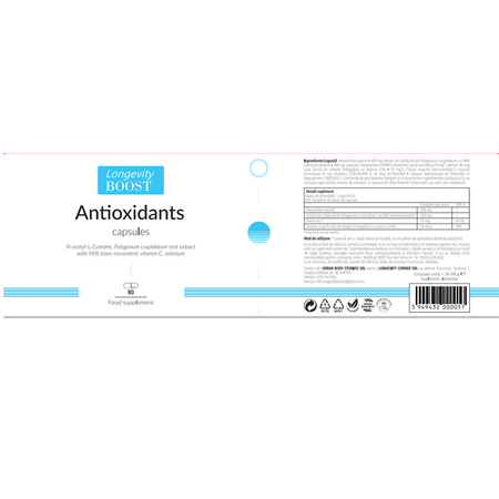 Antioxindants, 60 capsule, Longevity Boost 603852