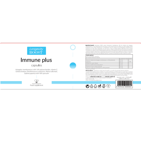 Immune plus, 60 capsule, Longevity Boost 603869