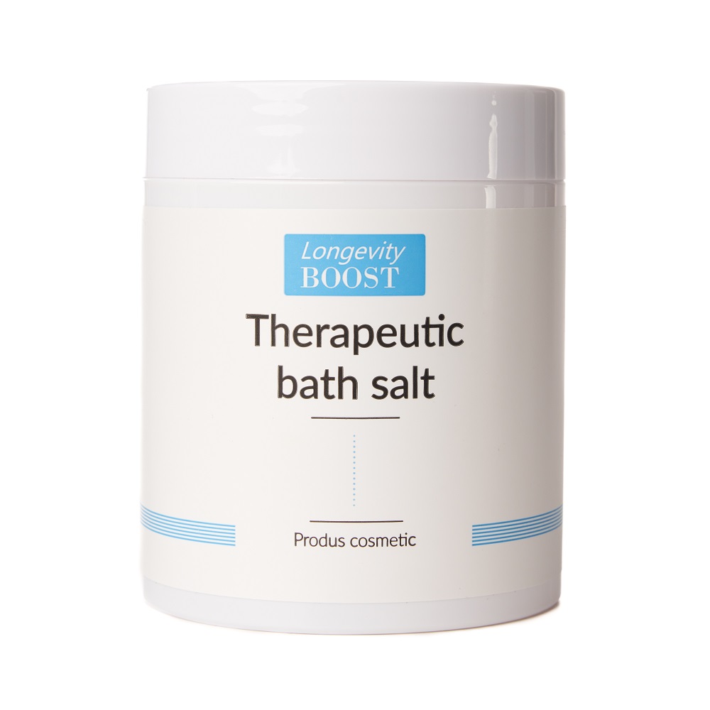 Sare de baie cu Magneziu si uleiuri esentiale Therapeutic, 250 g, Longevity Boost