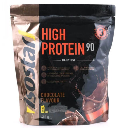 Pudra proteica cu aroma de ciocolata High Protein, 400 g, Isostar 603911