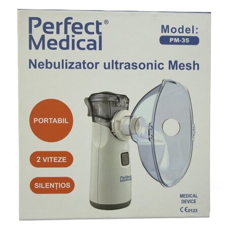 Aerosol silentios cu ultrasunete portabil PM35 Mesh, Perfect Medical 724084