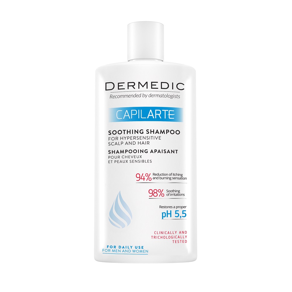 Sampon calmant pentru scalp si par hipersensibil Capilarte, 300ml, Dermedic