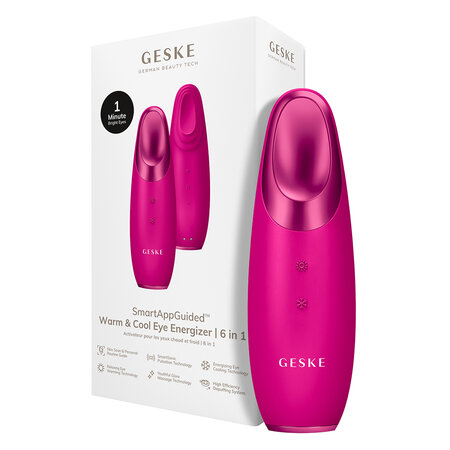 Dispozitiv de masaj pentru conturul ochilor 6 in 1 Magenta Warm&Cool Eye Energizer, 1 bucata, Geske