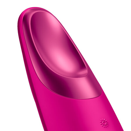 Dispozitiv de masaj pentru conturul ochilor 6 in 1 Magenta Warm&Cool Eye Energizer, 1 bucata, Geske 603935