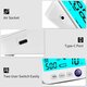 Tensiometru de brat cu led si daptor USB-C PM39, Perfect Medical 724194