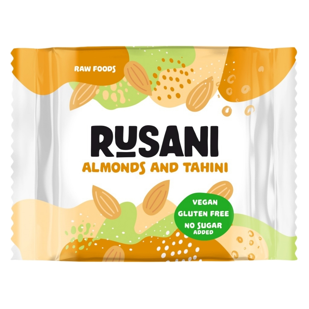 Cookie vegan cu migdale si tahini, 40 g, Rusani