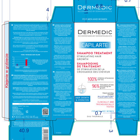 Sampon tratament pentru stimularea cresterii parului Capilarte, 300 ml, Dermedic 707686