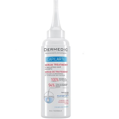 Ser tratament pentru stimularea cresterii parului Capilarte, 150 ml, Dermedic