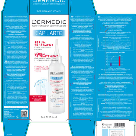Ser tratament pentru stimularea cresterii parului Capilarte, 150 ml, Dermedic 707705