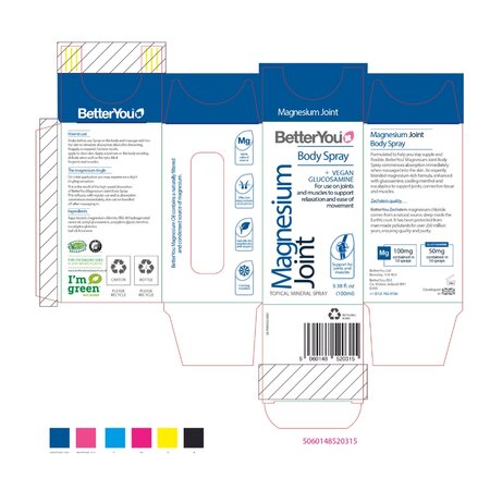 Spray de corp cu magneziu Magnesium Joint, 100 ml, BetterYou 604011