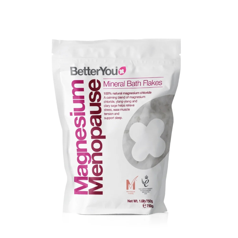 Fulgi de baie cu magneziu Magnesium Menopause, 750 g, BetterYou