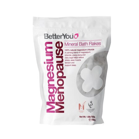 Fulgi de baie cu magneziu Magnesium Menopause, 750 g, BetterYou