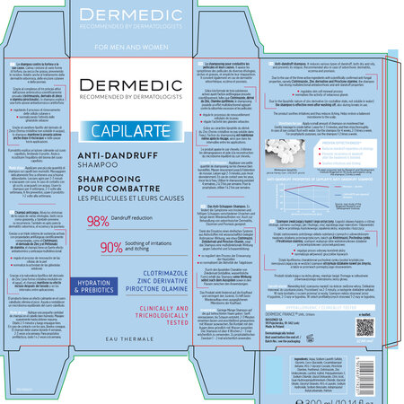 Sampon pentru combaterea matretii Capilarte, 300 ml, Dermedic 707690
