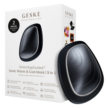 Dispozitiv multifunctional 9 in 1 Black Warm&Cool Mask Sonic, 1 bucata, Geske