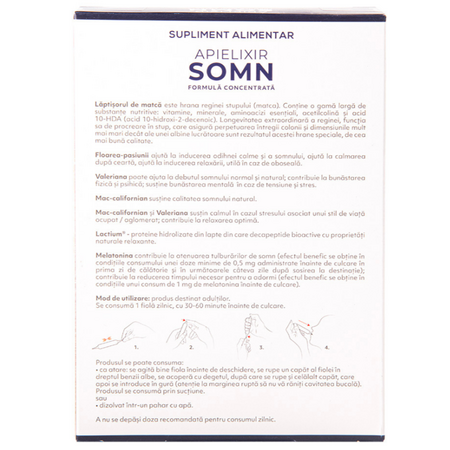 Somn Apielixir, 10 fiole x 10 ml, Albina Carpatina 722504