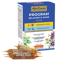 Apielixir program de relaxare si somn 10 zile, 20 fiole, Albina Carpatina