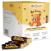 Tonic imunitate copii ApiJunior, 30 fiole, Albina Carpatina