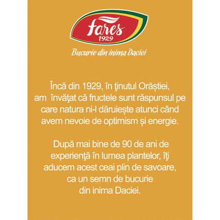 Ceai cu caise si mango, 20 plicuri, Fares 604253