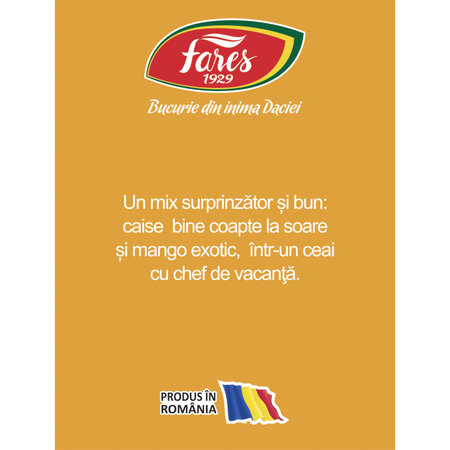 Ceai cu caise si mango, 20 plicuri, Fares 604252