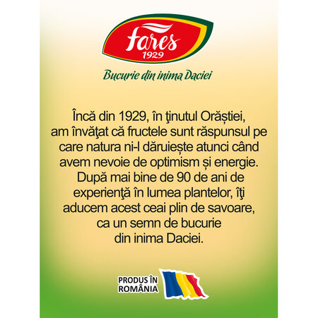 Ceai cu ghimbir 30% si lamaie, 20 plicuri, Fares 604305