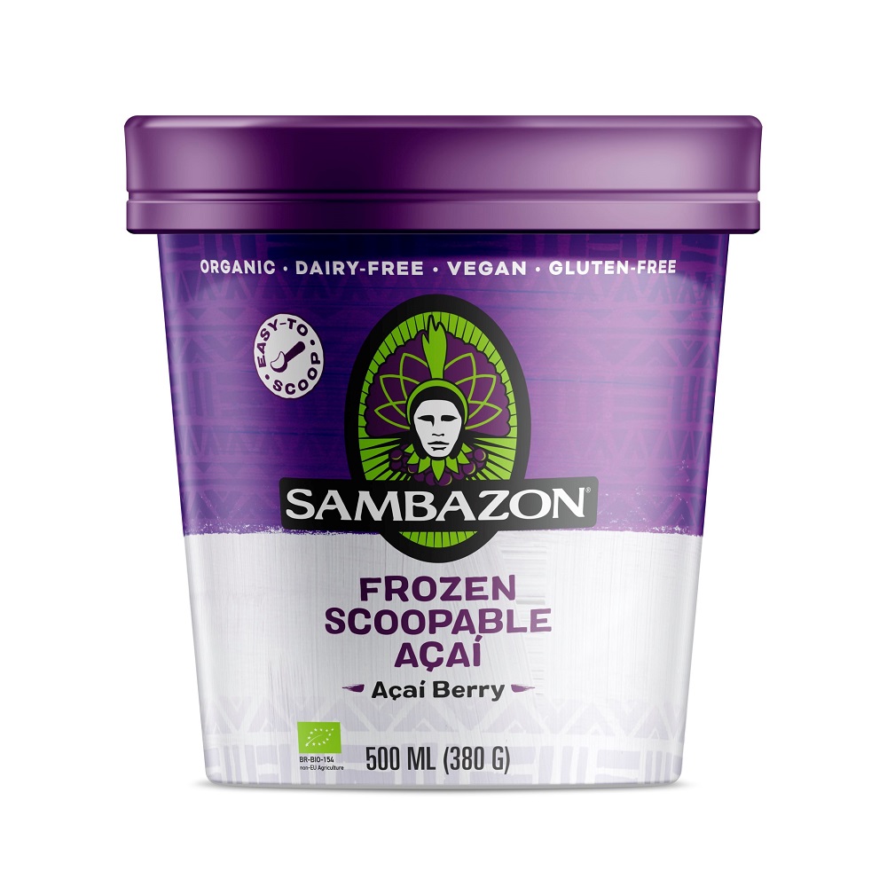 Sorbet congelat cu fructe de Acai Berry bio, 500 ml, Sambazon