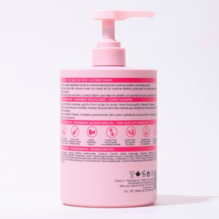 Sampon pentru volum Puff.Me, 1000 ml, DesignMe 604440