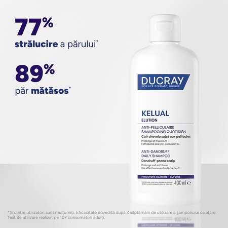Sampon zilnic antimatreata Kelual Elution, 400 ml, Ducray 730961