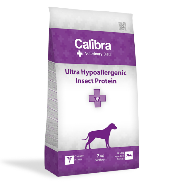 Hrana uscata cu insecte pentru caini Ultra-Hypoallergenic, 2 Kg, Calibra