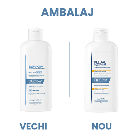 Sampon tratament anti-matreata uscata Squanorm, 200 ml, Ducray
