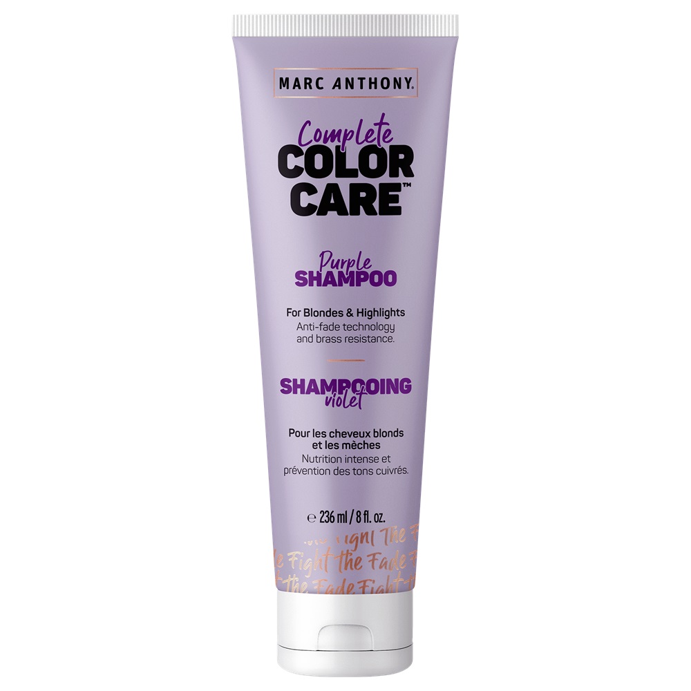 Sampon violet pentru par blond si reflexe Complete Colour Care, 236 ml, Marc Anthony