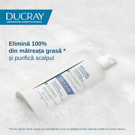 Sampon tratament anti-matreata grasa Squanorm, 200 ml, Ducray 645145