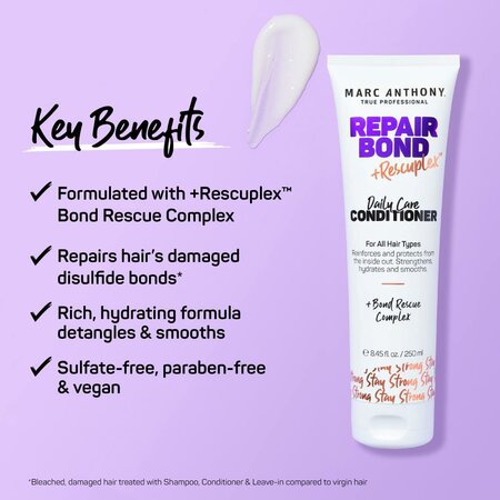 Balsam pentru ingrijire zilnica Repair Bond+Rescuplex, 250 ml, Marc Anthony 710452